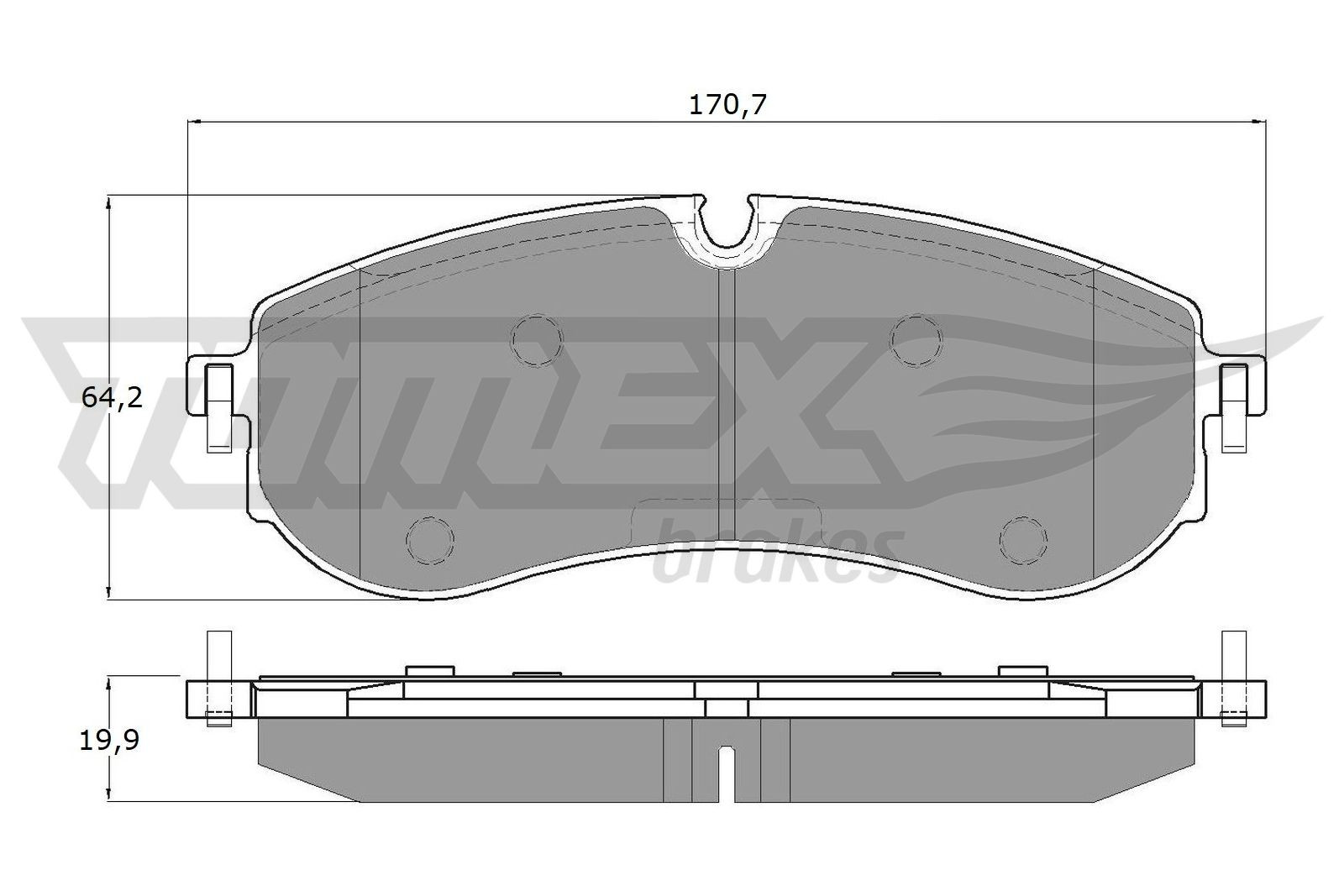 TOMEX Brakes Bremsbelagsatz, Scheibenbremse